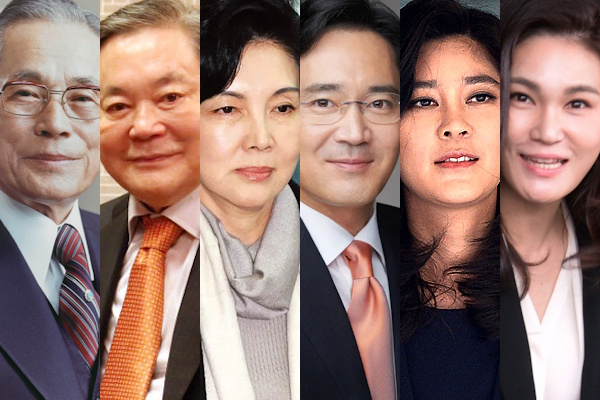 한국을 대표하는 기업집단 삼성그룹, 이건희 선대회장의 자녀들과 혼맥