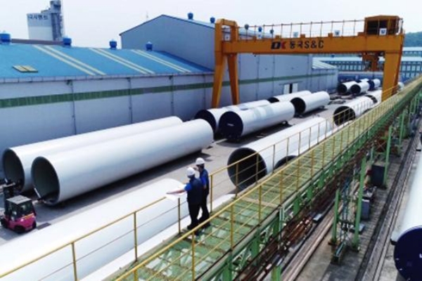 동국S&C 이원휘가 풍력발전기 타워 생산 일시 중단, 미국 육상풍력 시장 관망하며 숨고르기